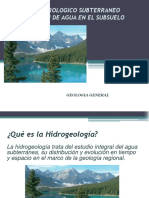 Balance Hidrologico Subterraneo y Distribucion de Agua en Subsuelo