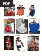 Trajes Tipicos de Los de Partamentos de Guateamala