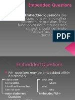 Embedded Question Presentation