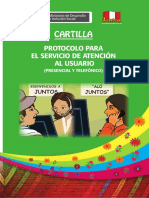 Cartilla Protocolo Para El Servicio de Atencion Al Usuario