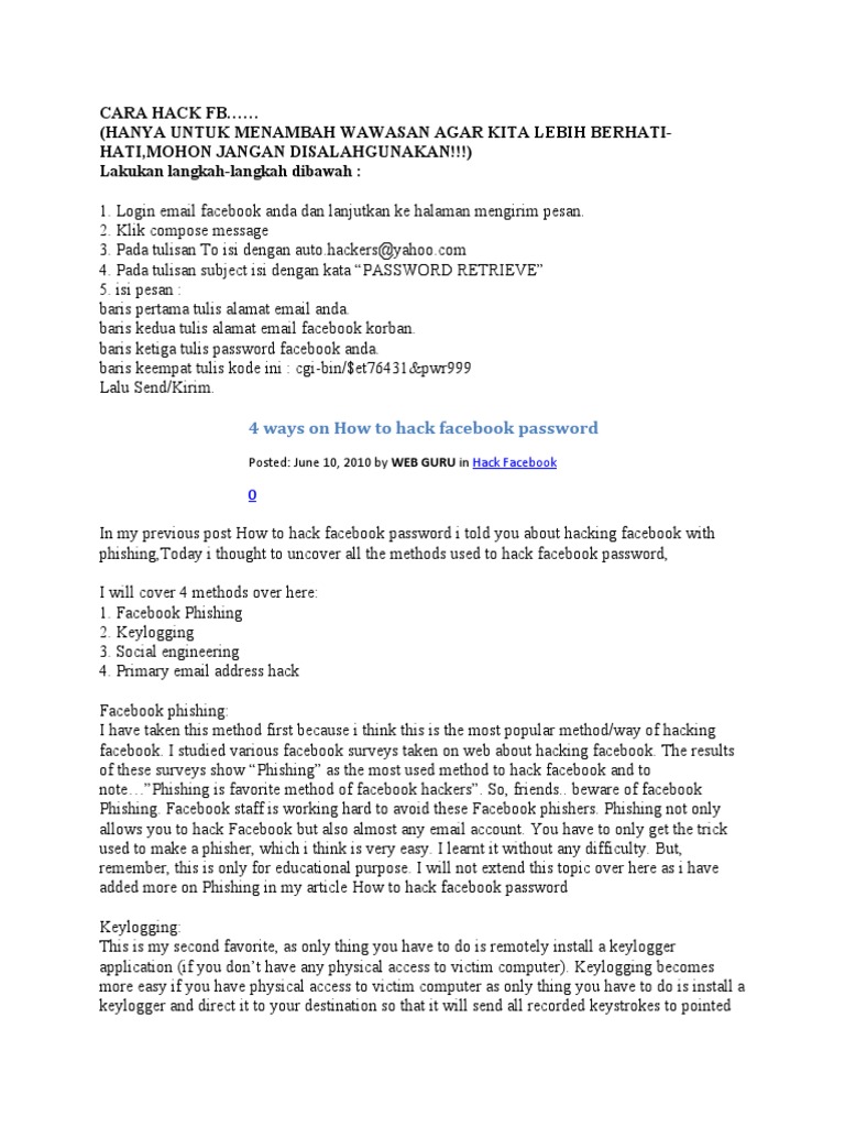Cara hack email yahoo password dengan software engineering free