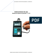 Medidores de Espesores Ultrasonicos TT-100 TIME-GROUP Manual Español PDF