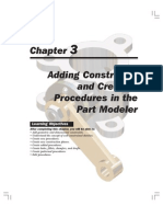 Adding Constraints and Creating Procedures in The Part Modeler