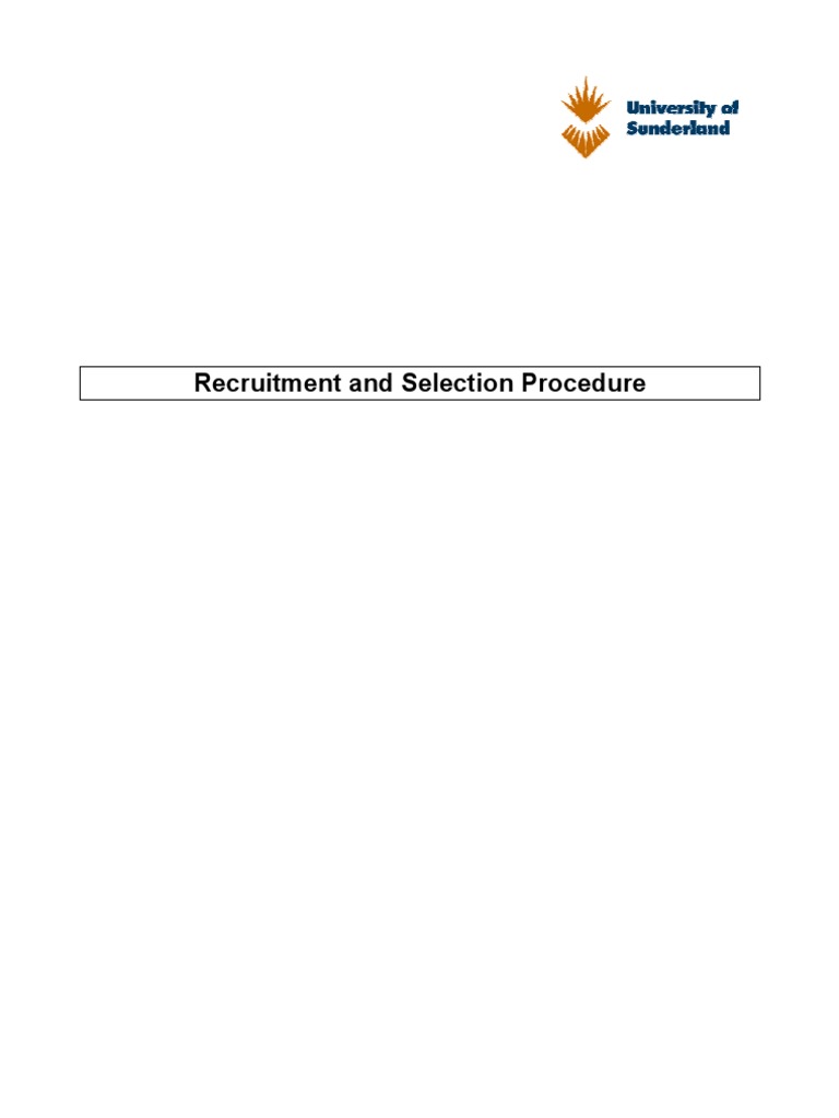 Recruitment and Selection Framework Guide | PDF | Recruitment | Employment