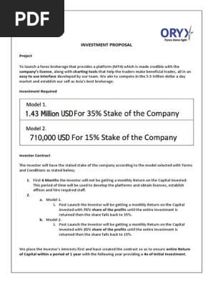 Investment Proposal