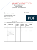 SRESHTA HOSPITALITY ELECTRICITY BILL FOR JAN-JUL 2018