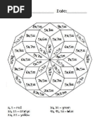 Mandalas de Sumas y Restas Algebraicas | PDF
