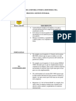 Informe de auditoría interna Defender Ltda. proceso gestión integral