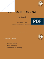 Fluid Mechanics-I: by Dr. Fayaz A Khan Assistant Professor, UET Bannu Campus