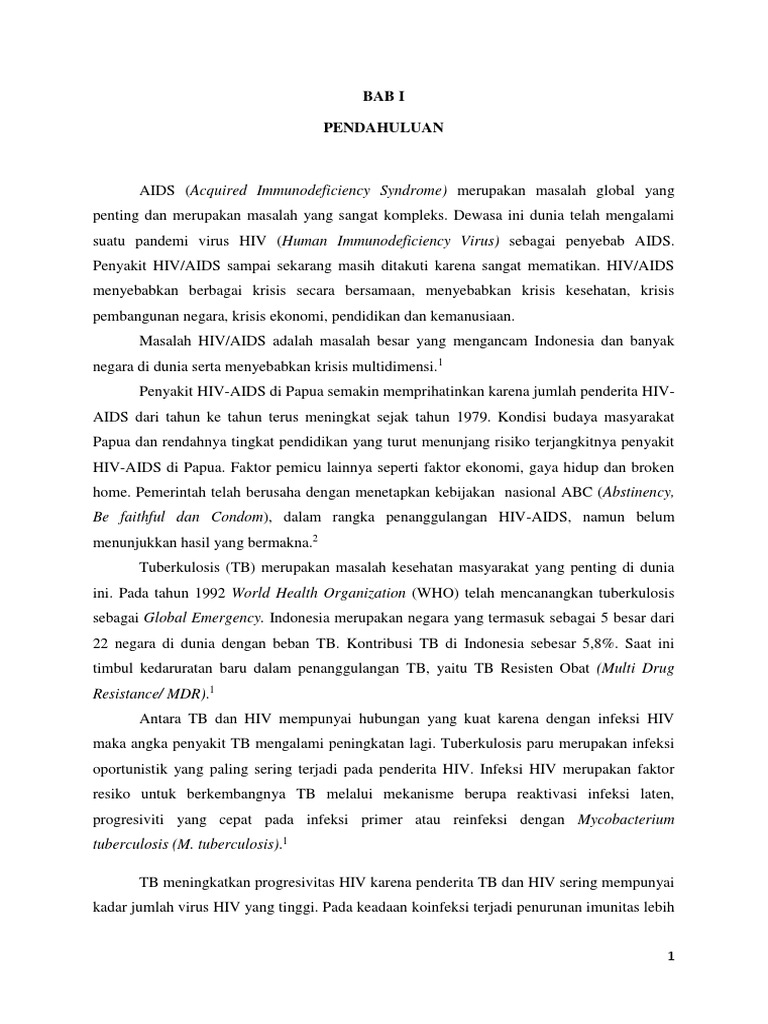 Laporan Kasus TB-HIV | PDF | Sains & Matematika