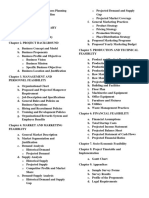 Feasibility Study Outline