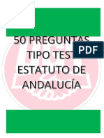 50 Preguntas Test Estatuto de Autonomía Para Andalucía
