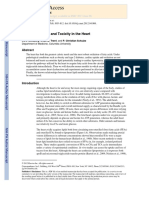 NIH Public Access: Lipid Metabolism and Toxicity in The Heart