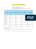 Explain - Assessment Strategy Checklist