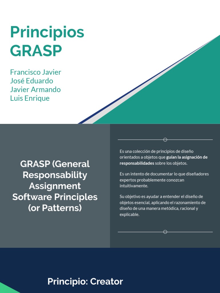 Principios GRASP en Diseño de Software | PDF | Ingeniería de software ...