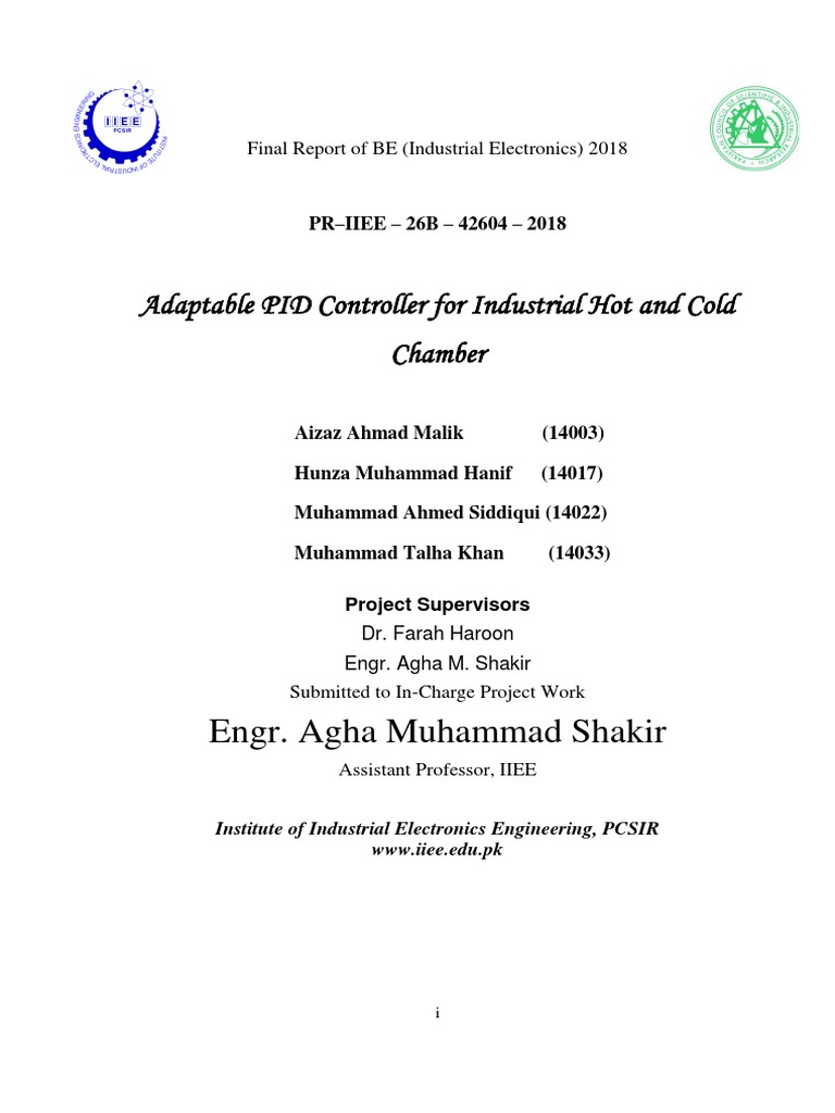 Adaptable PID Controller for Chambers | PDF | Programmable Logic ...