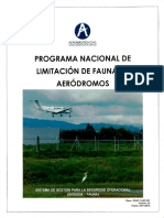 Programa Nacional de Limitacion de fauna en aeropuertos