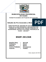 Snip: 301368: Municipalidad Provincial de Huari