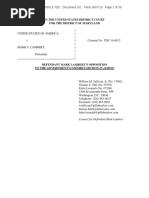 Mark T. Lambert Trial: Prosecution's Motions To Exclude Evidence Etal 39-Pages Dated Oct. 7th, 2019