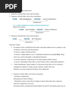 Word Order in German Sentences