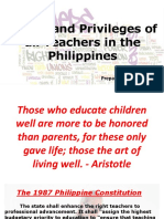 Rights and Privileges of Teachers in the Philippines