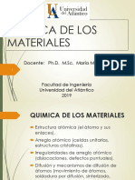 Química de los Materiales: Estructura Atómica y Enlaces