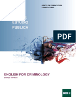 Guía de Estudio Pública: English For Criminology