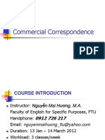 Commercial Correspondance Chapter 1