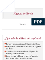 Algebra de Boole y simplificación de funciones lógicas con Mapas de Karnaugh