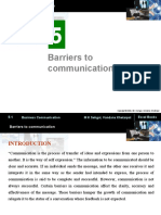 Barriers To Communication