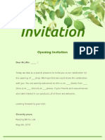 Green Opening Invitation-WPS Office