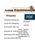Camp Constitution Reading Hour