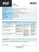 Form 1a - Btec Assignment Brief RQF