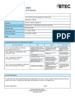 Form 1a - Btec Assignment Brief RQF