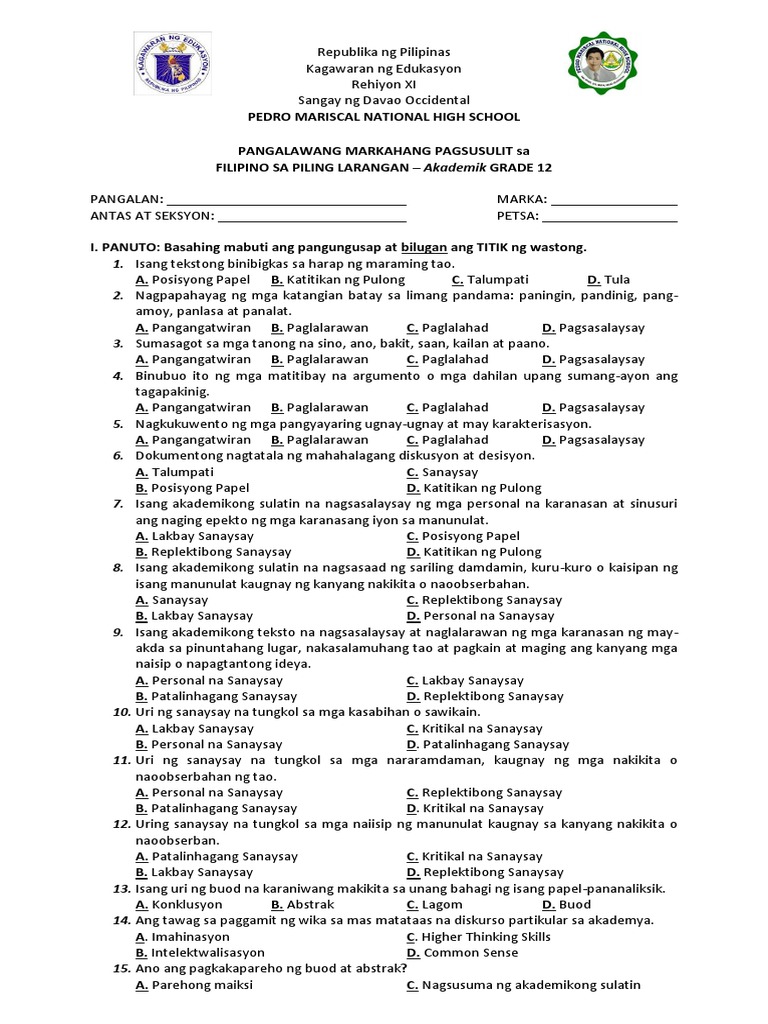 Piling Larang 2nd Quarter PDF