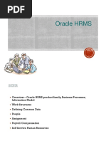 ORACLE EBS HRMS Basic Features