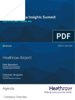 Heathrow Airports Presentation at The Microsoft Data Insights Summit