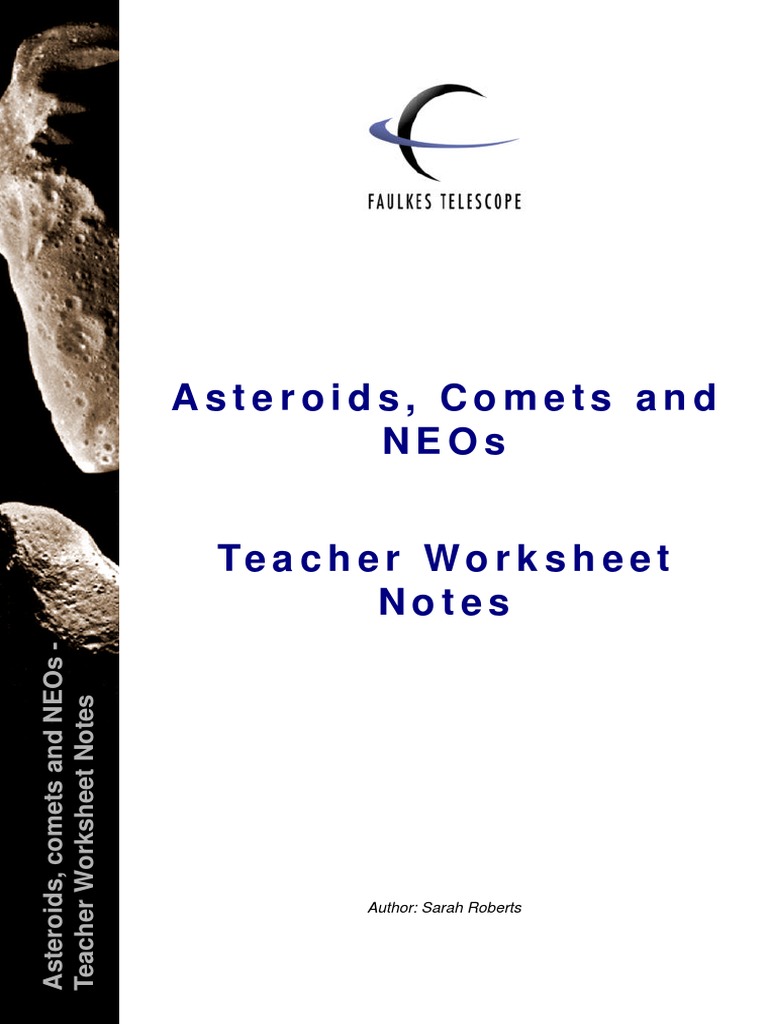 Teacher Notes on Asteroids and Comets | PDF | Weight | Comet