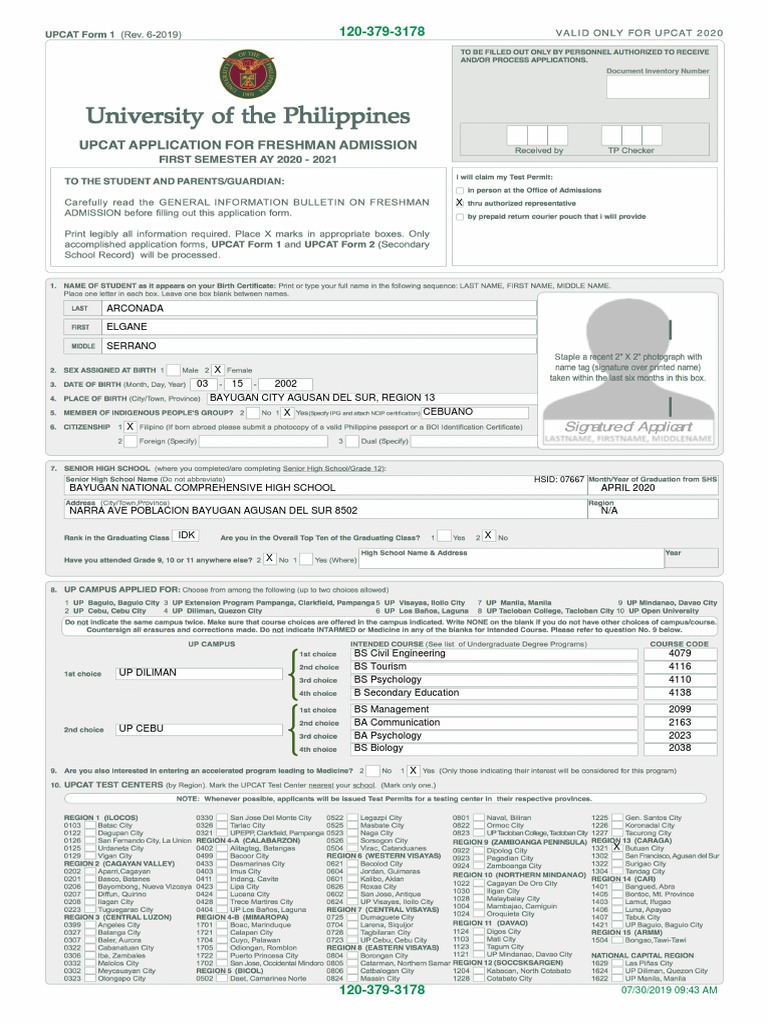 Personal and Educational Profile | PDF | Schools
