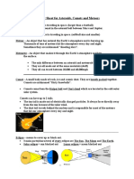 Review Sheet For Asteroids