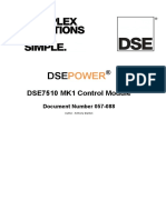 Power: DSE7510 MK1 Control Module