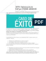 CASO de ÉXITO - Optimización de Procesos en SAP Por UNDER ARMOUR