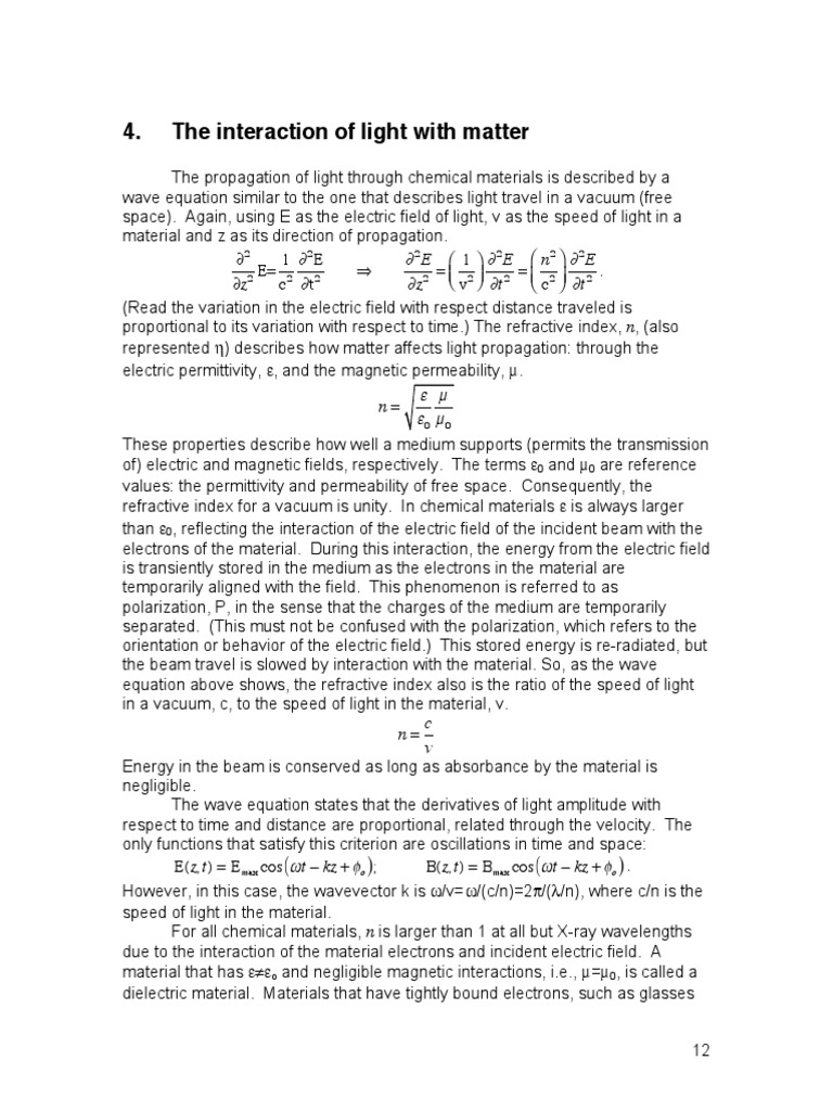 Refractive Index PDF Refractive Index Optics