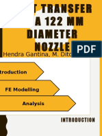 Heat Transfer in A 122 MM Diameter Nozzle