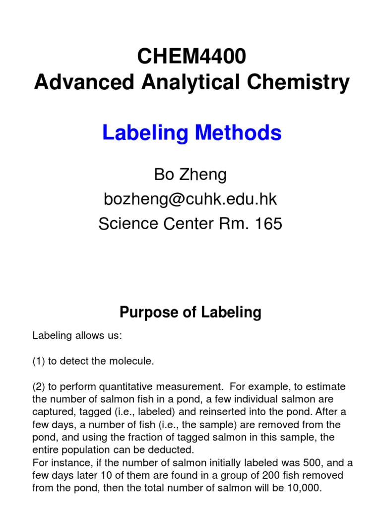Enzyme Labeling in Analytical Chemistry | PDF | Antibody | Elisa