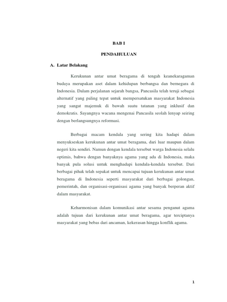 Kerukunan Umat Beragama Docx