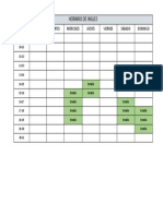 Horario de Ingles