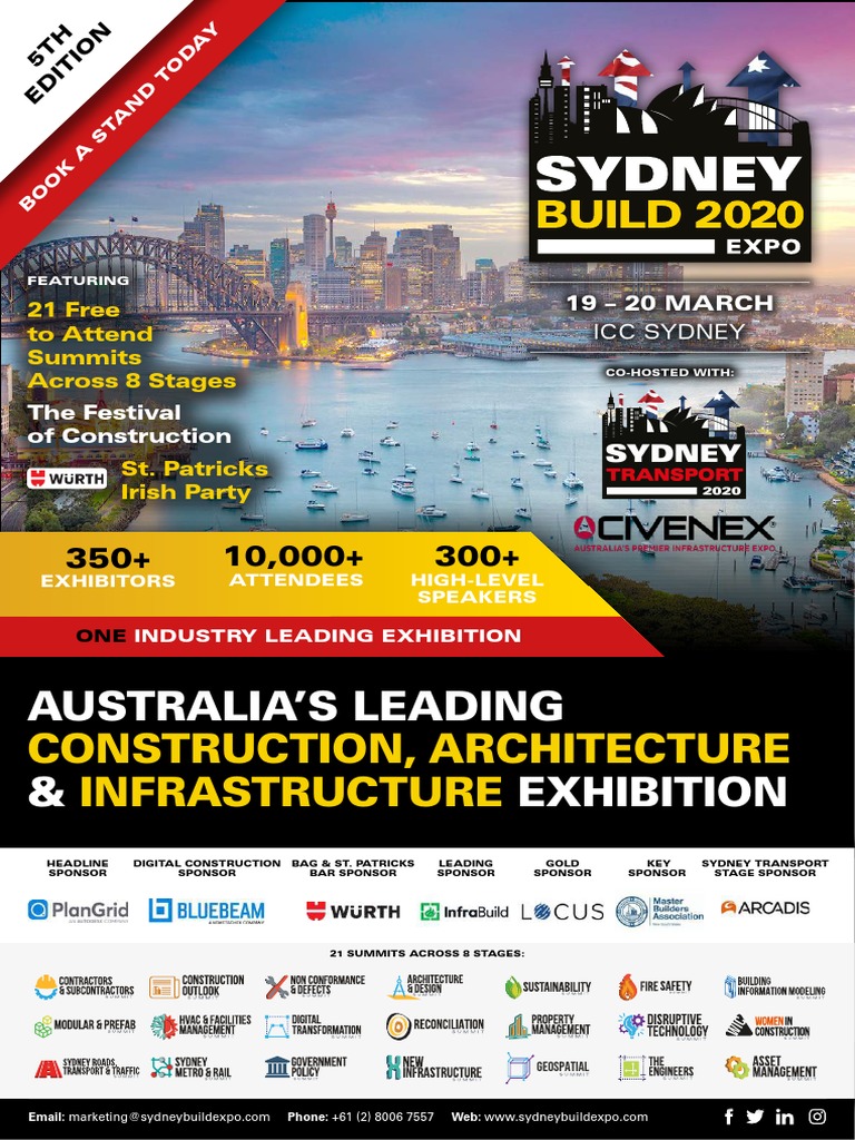 Sydney Build Expo 2020 | PDF | Consultant | Autodesk