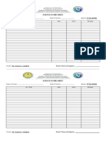 Learner's Score Sheet