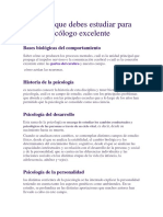 21 Temas Que Debes Estudiar para Ser Un Psicólogo Excelente